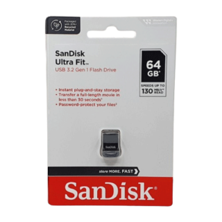 SanDisk Ultra Fit 64GB USB 3.2 Flash Drive